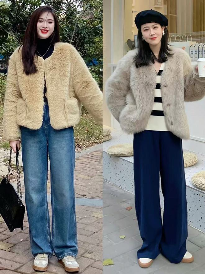 街的“皮草+运动鞋”却个个洋气又好看球盟会网站入口上海女生是真会穿！满大(图2)